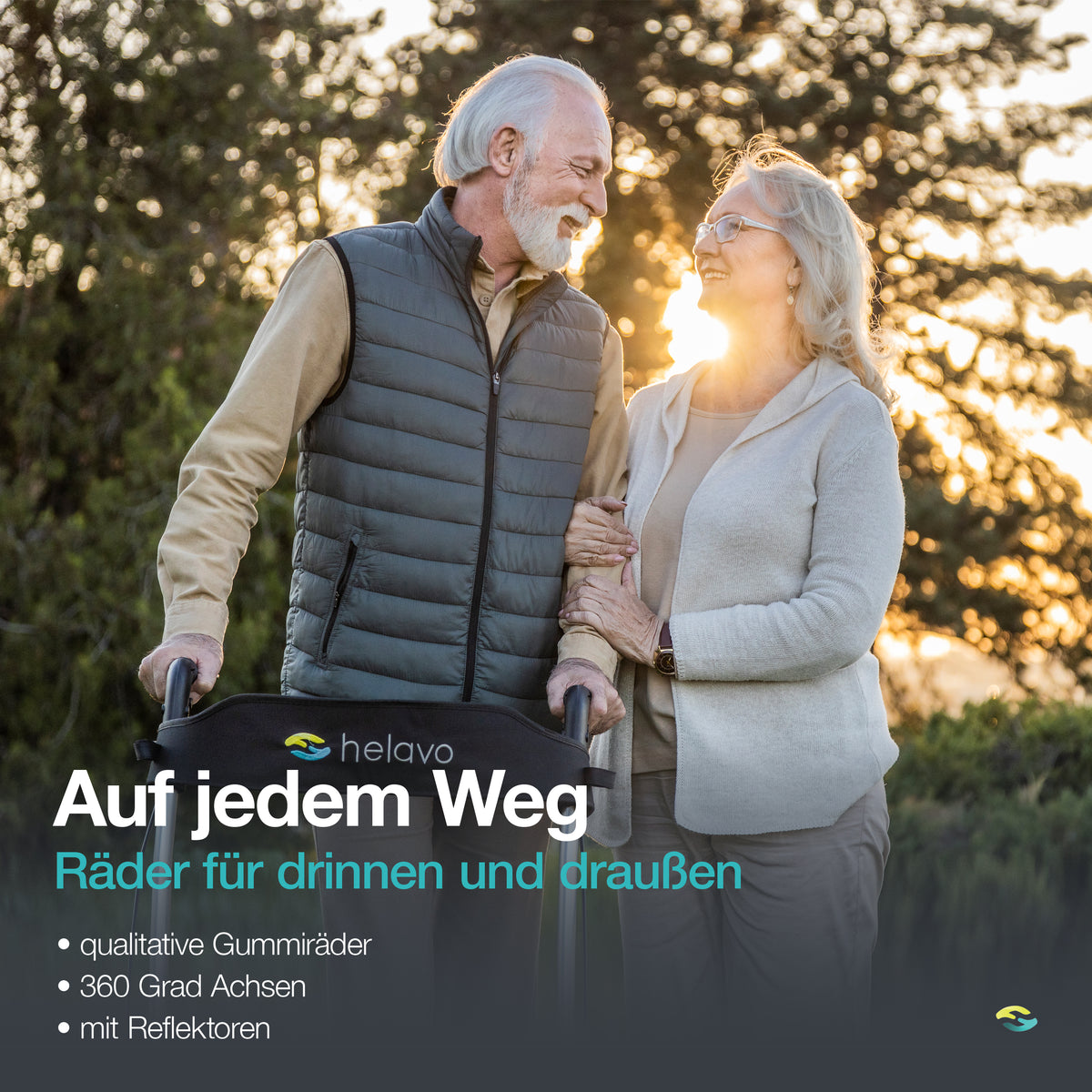 Generalüberholt Allround faltbarer Standard-Rollator H1010 Series Blau
