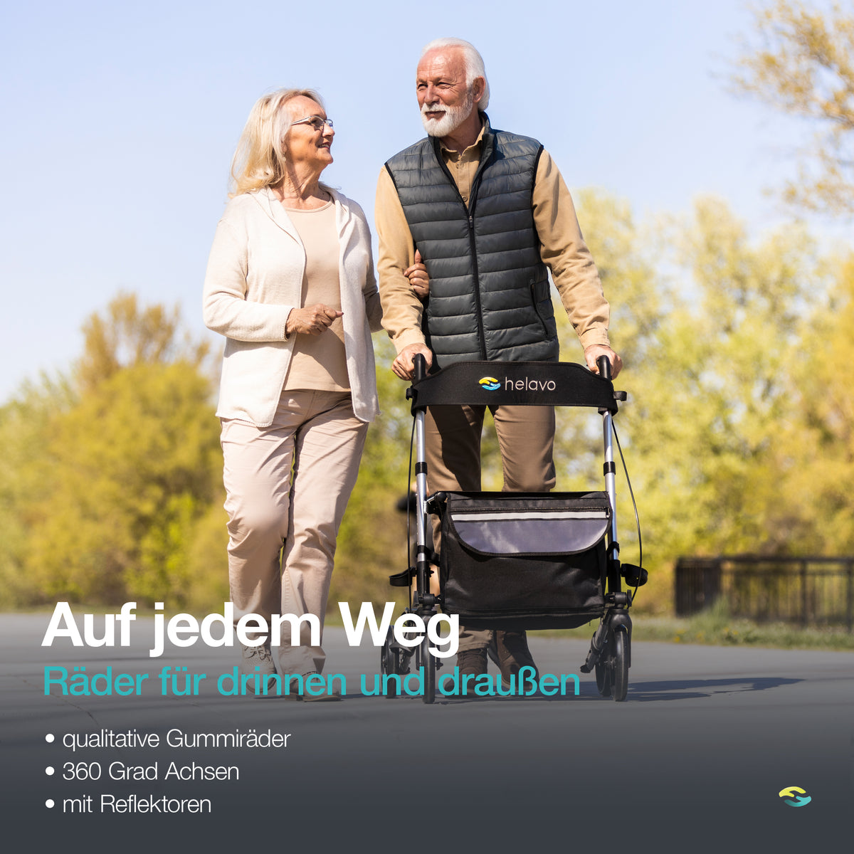 Generalüberholt Allround faltbarer Standard-Rollator H1010 Series Blau