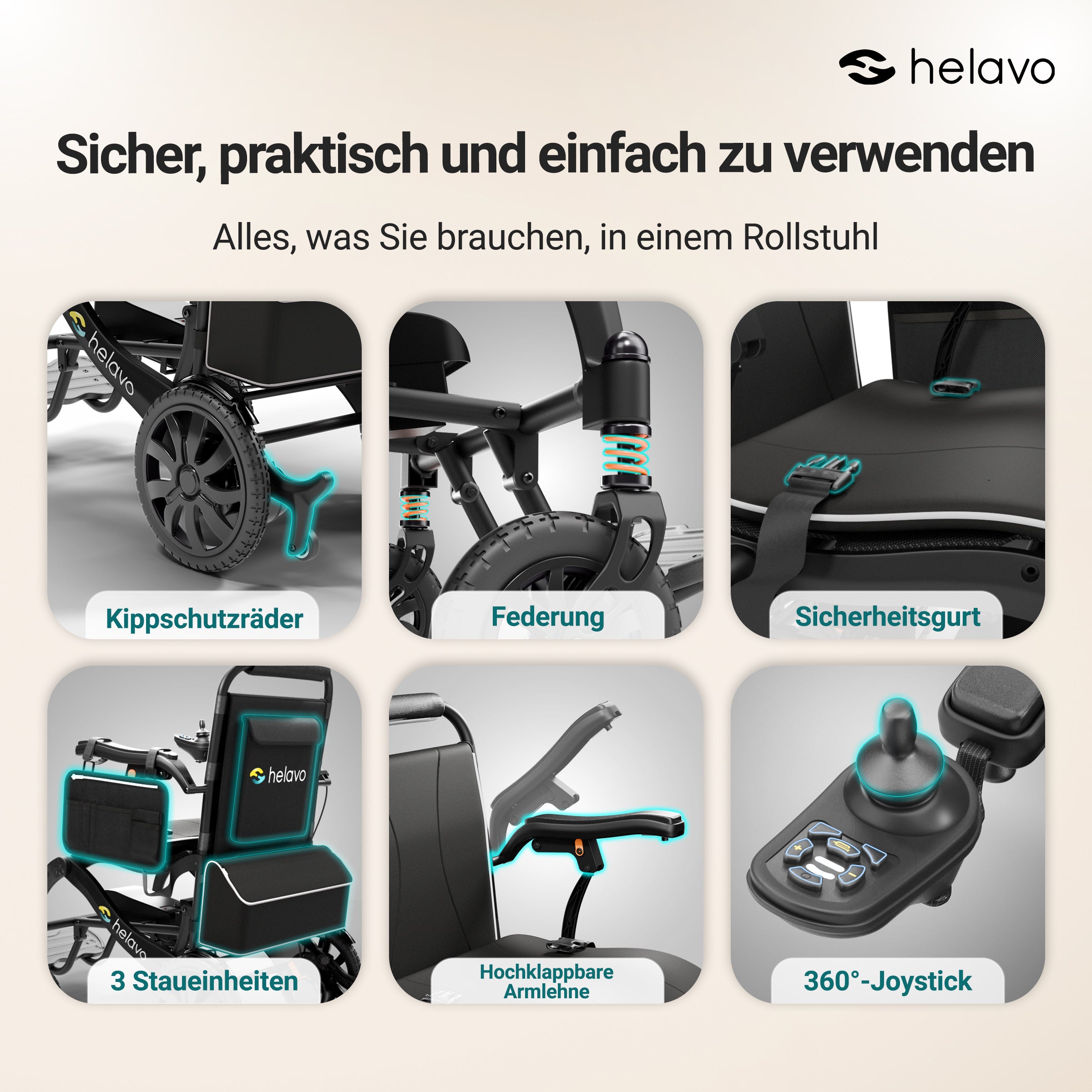 Electric wheelchair - ultralight with magnesium and carbon frame H2320