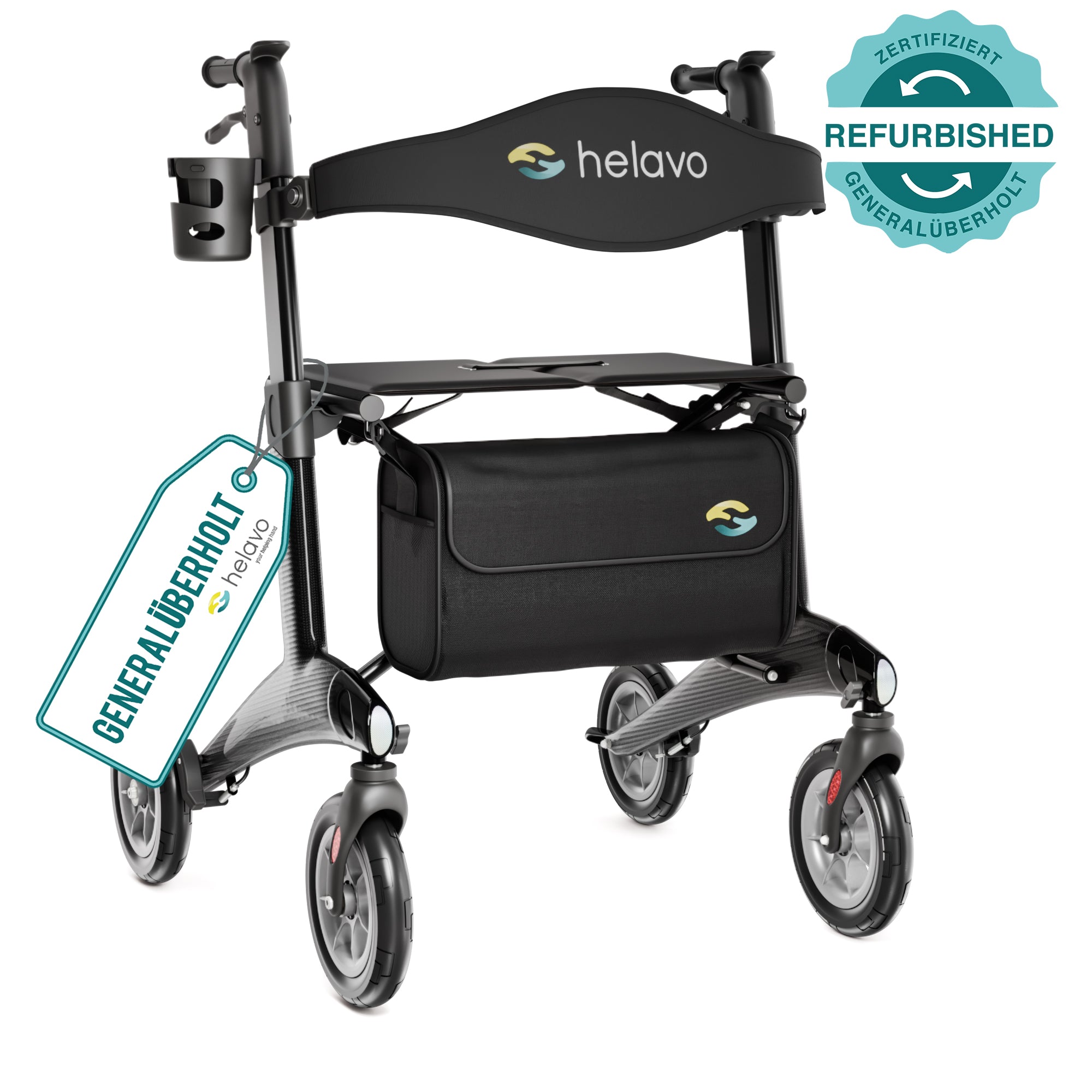 Ultralight Carbon Rollator H1210 Black