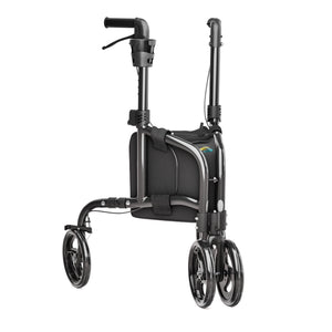 3 Wheel Rollator Narrow with Double Front Wheels H1080 Black 