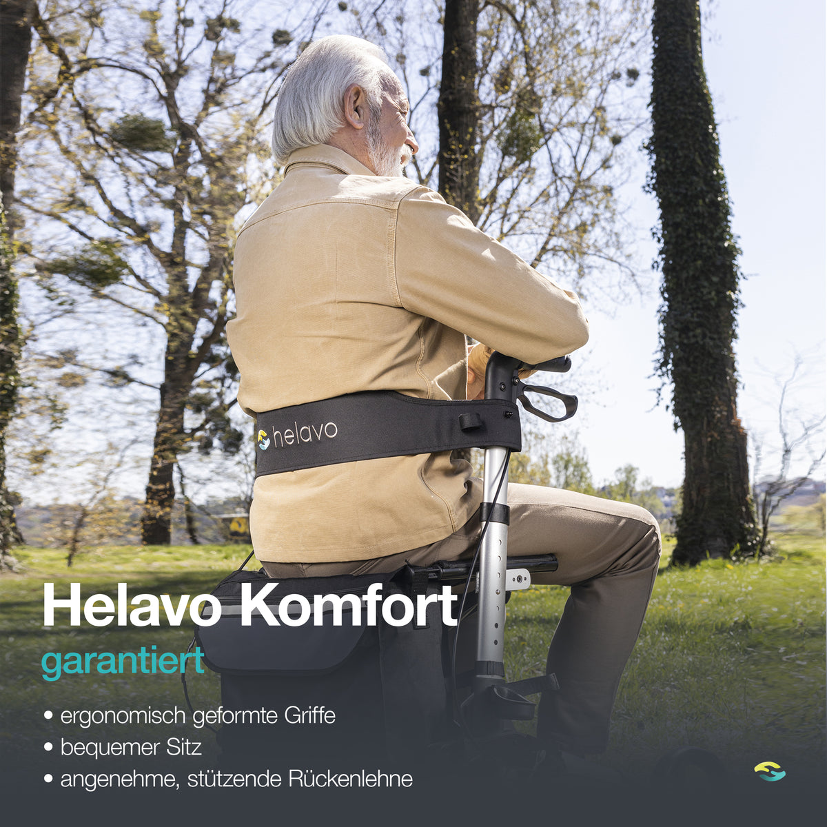 Generalüberholt Allround faltbarer Standard-Rollator H1010 Series Blau