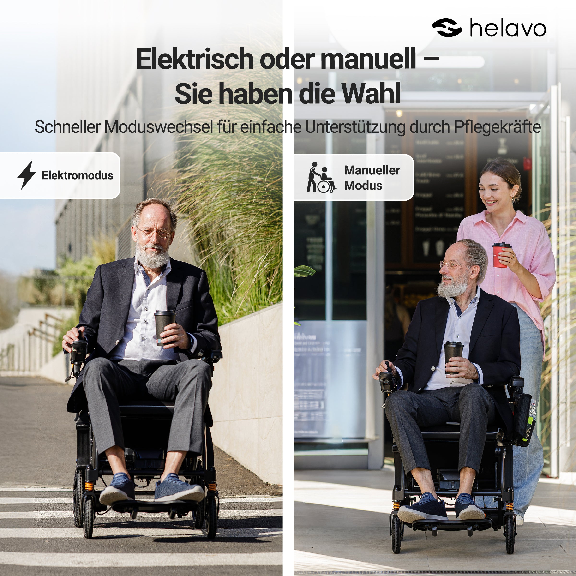 Electric wheelchair - ultralight with magnesium and carbon frame H2320